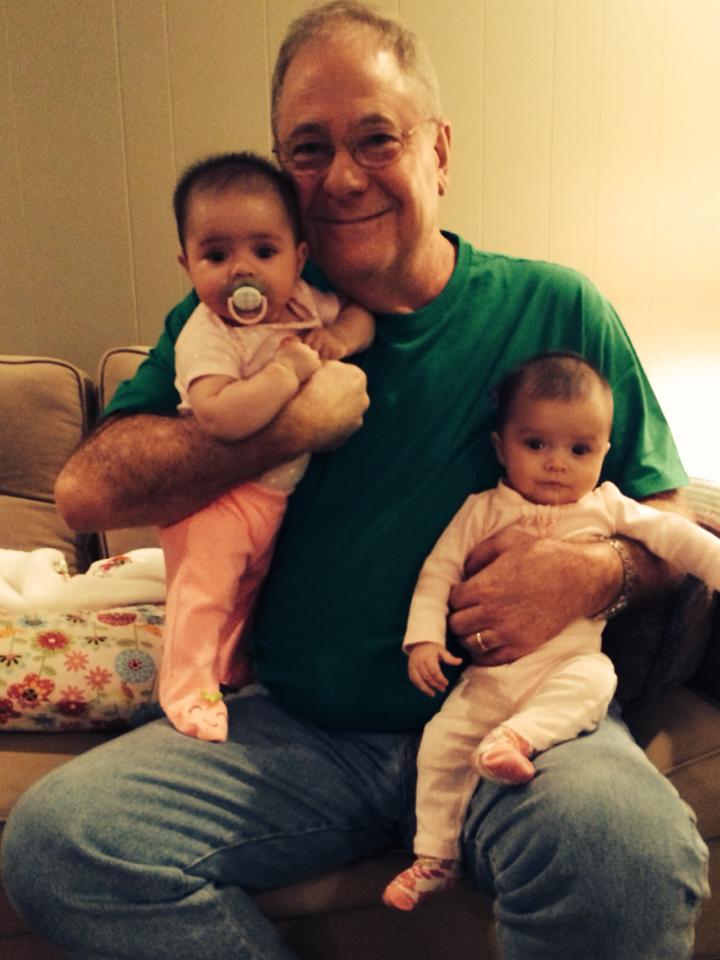 Frank Dorr with grandbabies (2013)